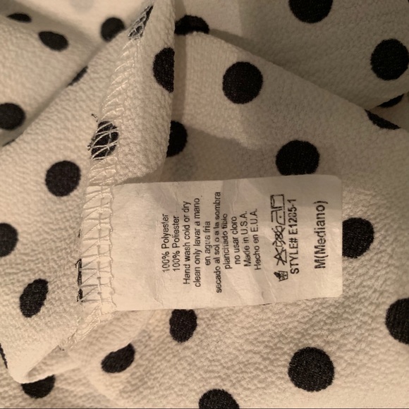 White with black polka dot top - Picture 4 of 4